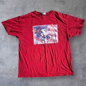 Y2k disney‎ mickey red shirt 2xl USA